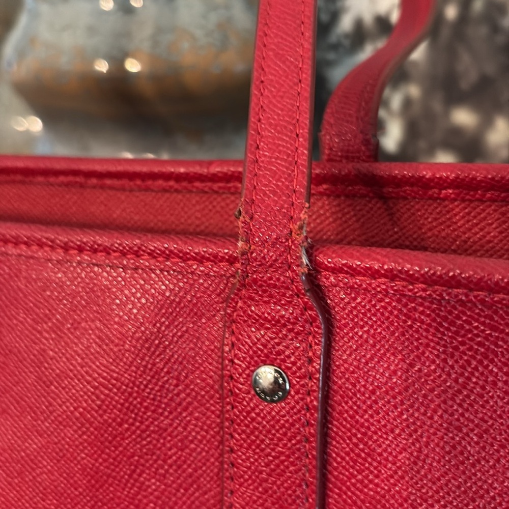 Coach leather Vibrant Red Women's Bag beautiful condition - Picture 9 of 9